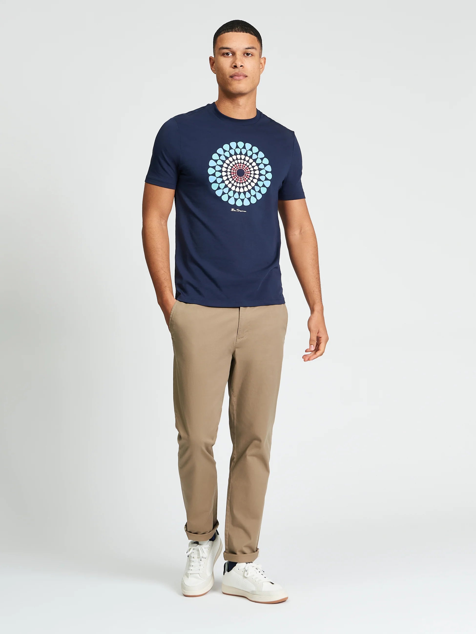 Ben Sherman Plectrum Target Tee Dark Navy