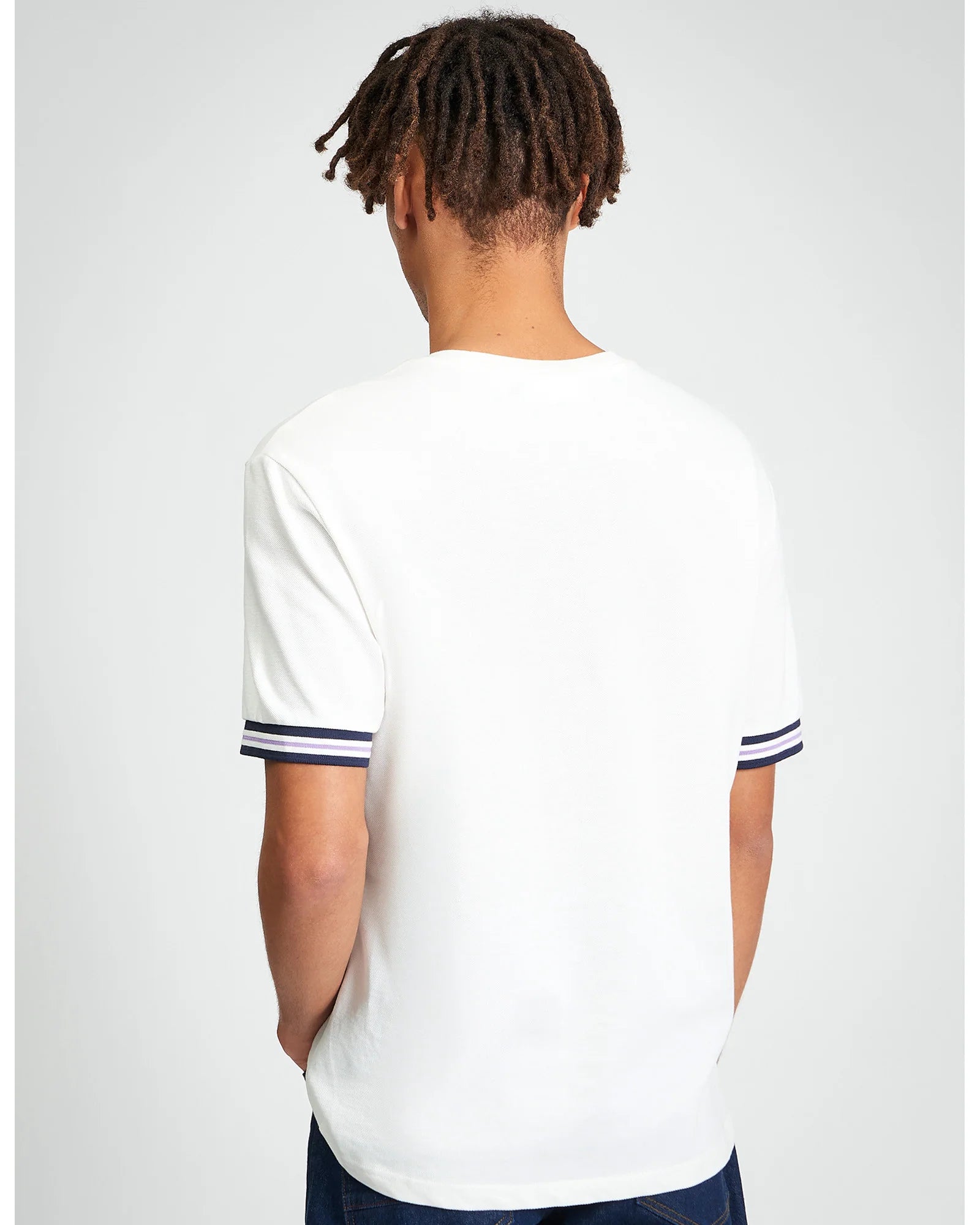 Ben Sherman Pique Tipped Tee Snow White