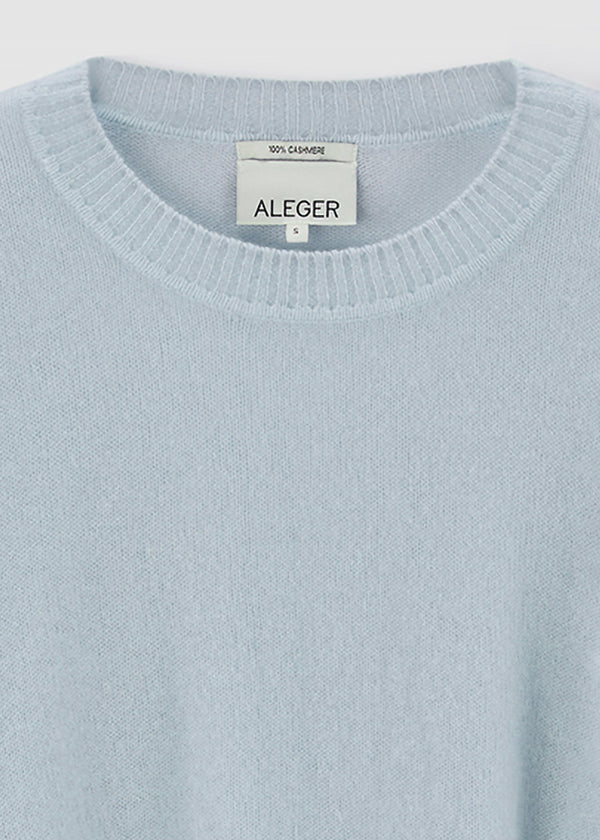 Aleger Cashmere Featherweight Top Whisper Blue