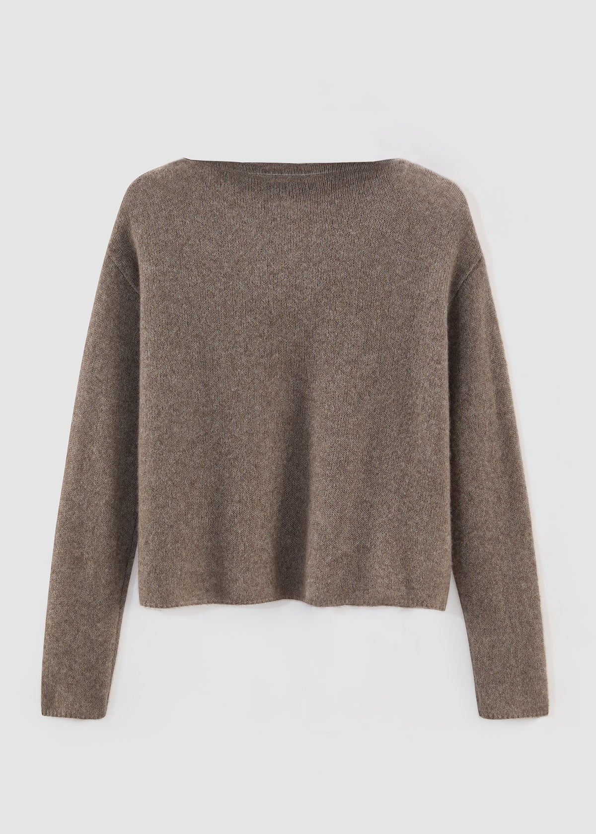 Aleger Clouded Silk Blend Top Beaver