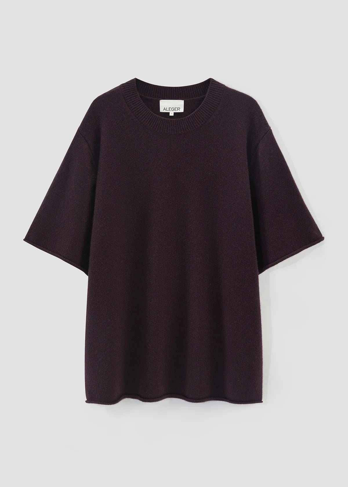 Aleger Cashmere Blend Super Big T Merlot