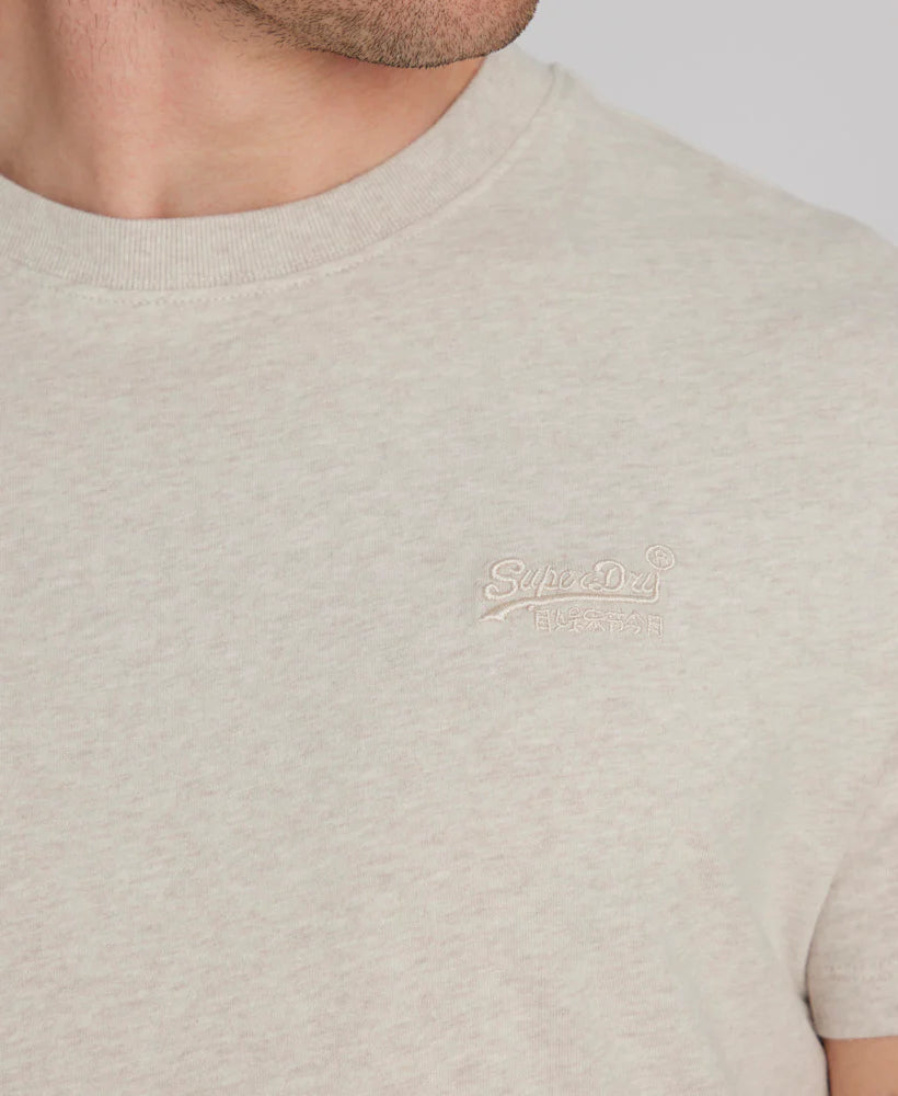 Superdry Essential Logo T-shirt Oat Cream Marle