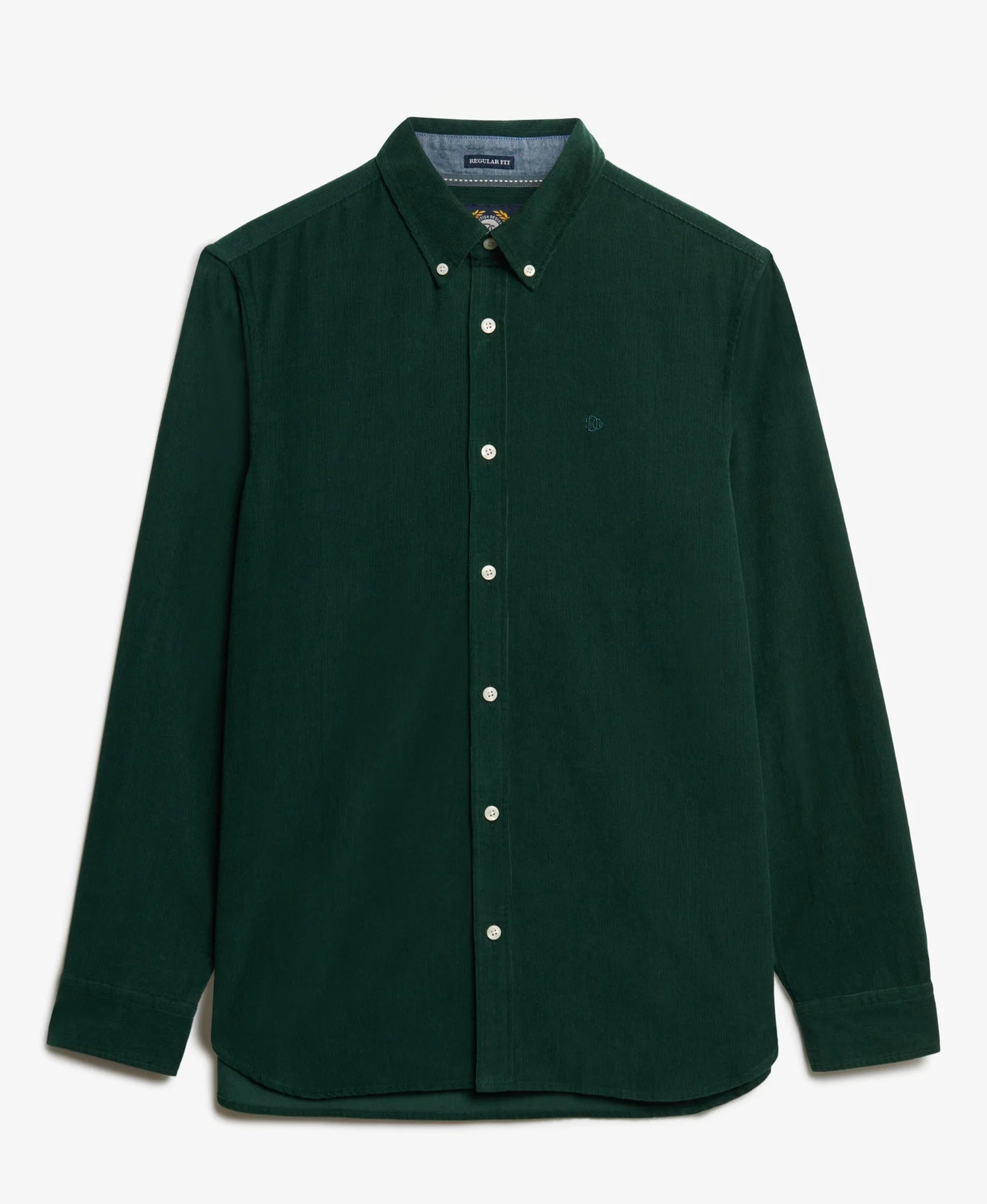 Superdry Classic Needle Cord Shirt Enamel Green