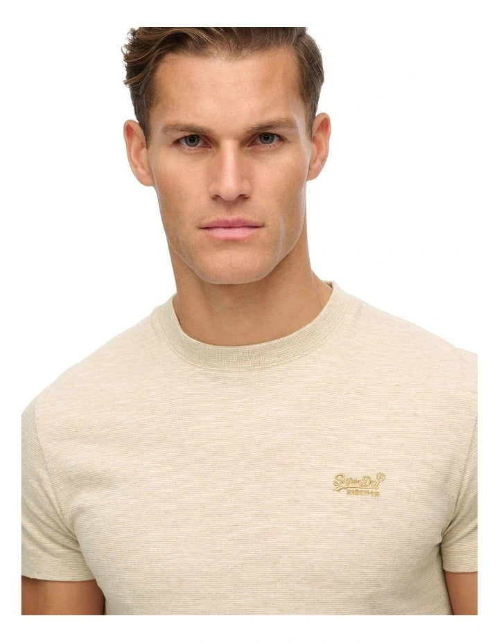 Superdry Essential Logo Tshirt Surplus Neutral Beige Feeder