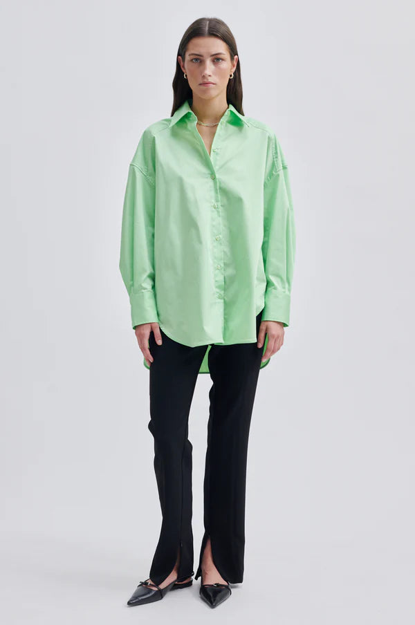 Second Female Milas Classic Shirt Pistachio Green