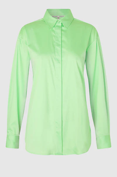 Second Female Milas Classic Shirt Pistachio Green