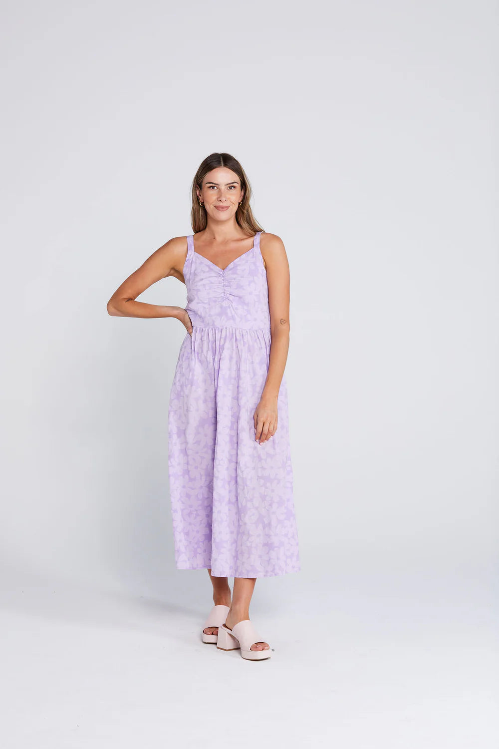 Thing Thing Sweet Daisy Dress Violet Daisy