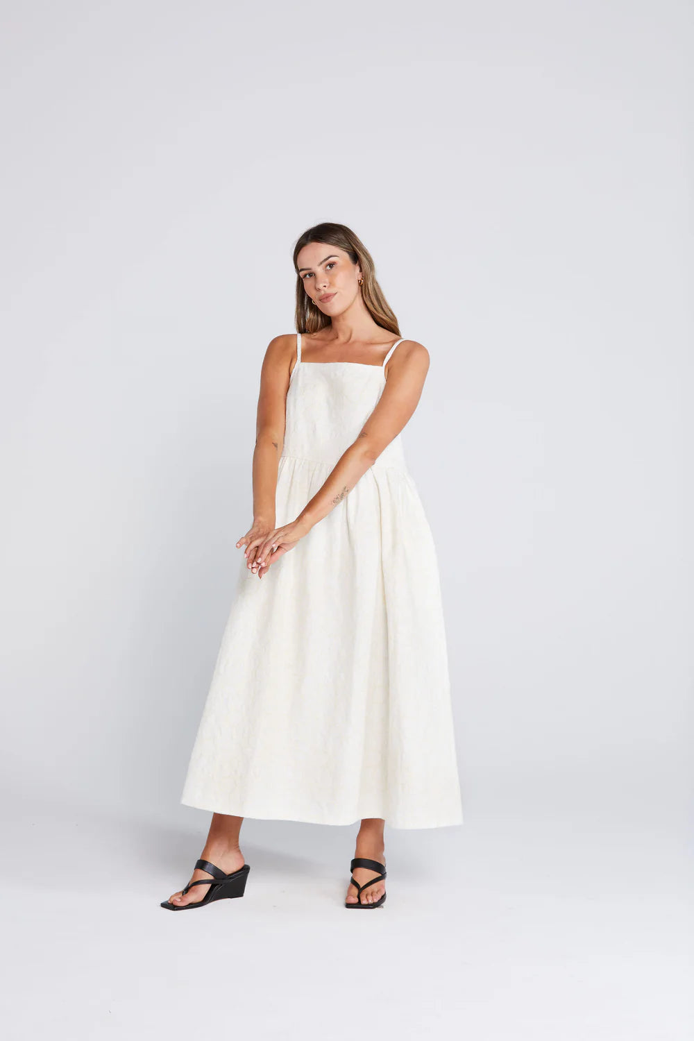 Thing Thing Ziggle Dress Creamy Daisy
