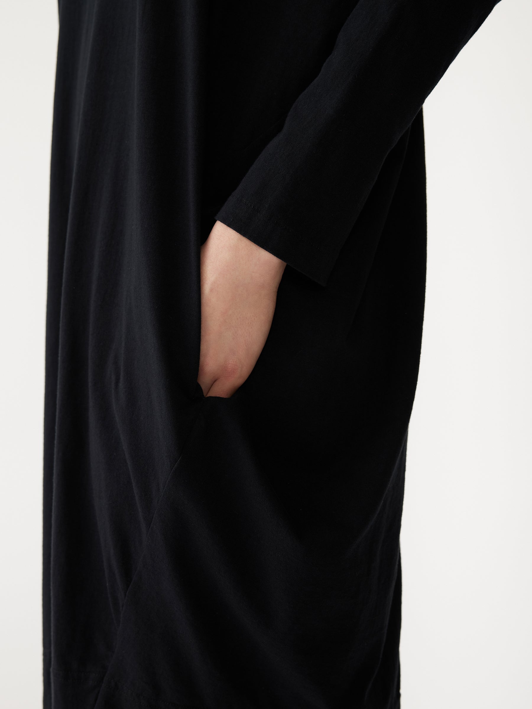 Bassike Circle Jersey Dress Black