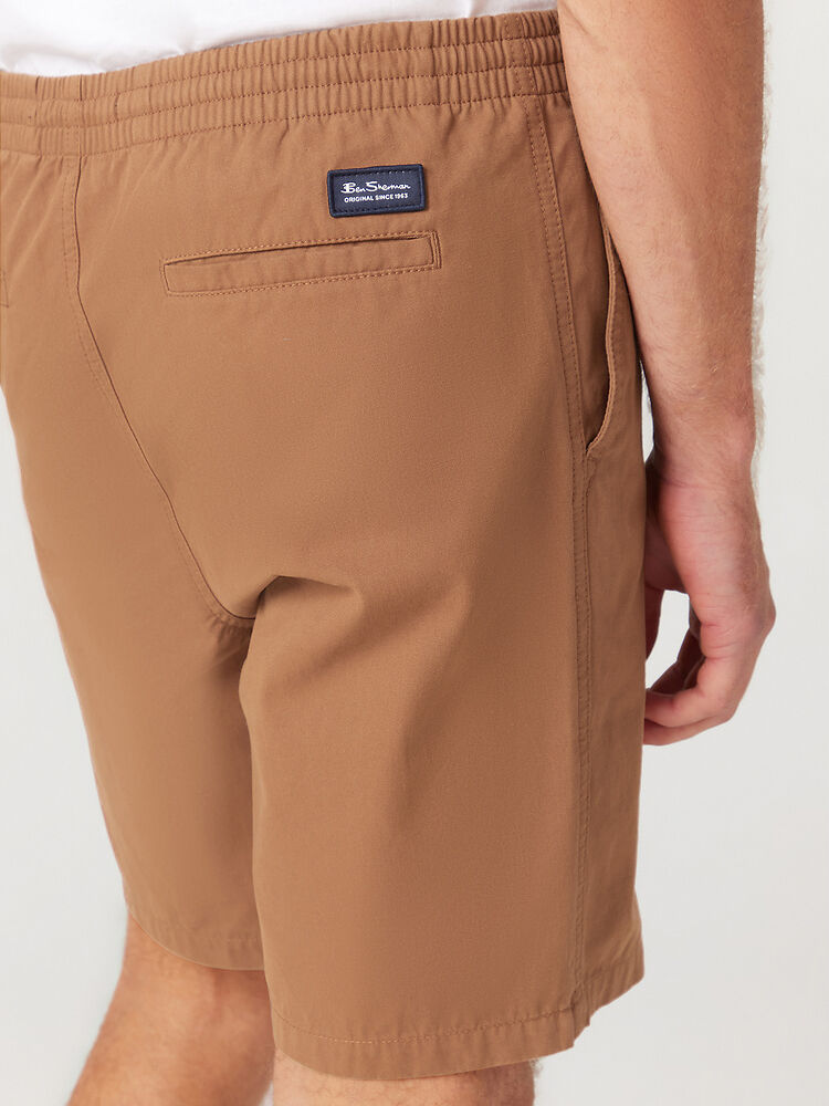 Ben Sherman Elastic Waist Chino Ginger