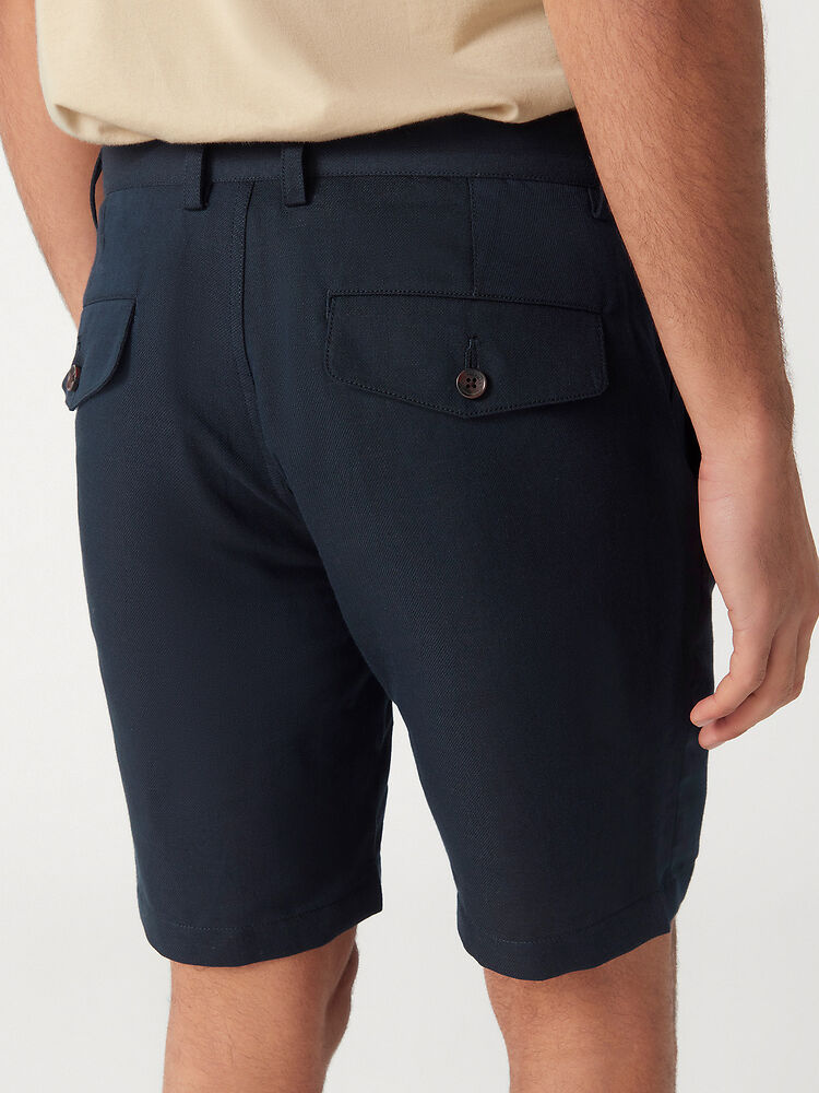 Ben Sherman Linen Blend Short Dark Navy