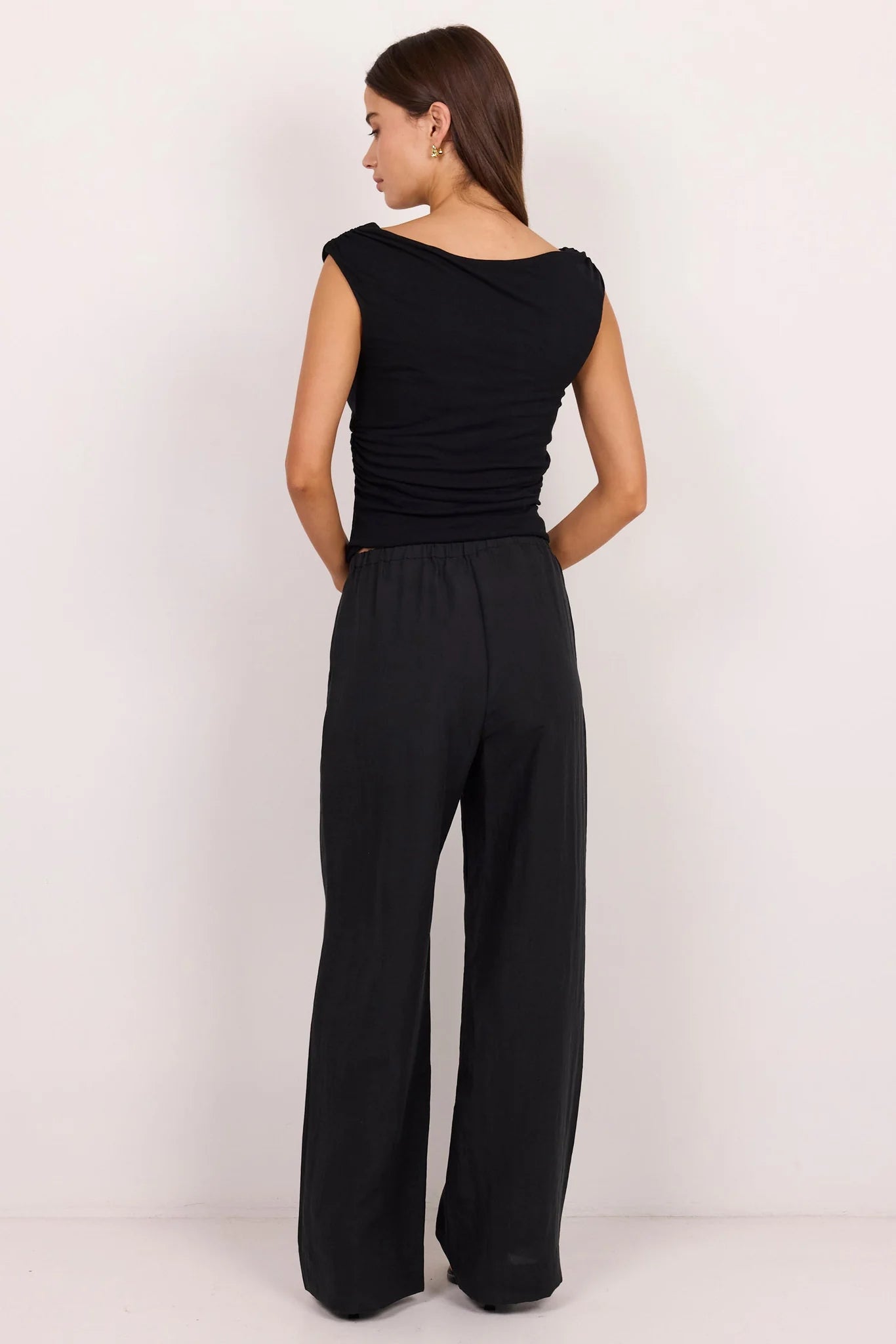 Stories be Told Charmed Soft Black Wide Leg Pants