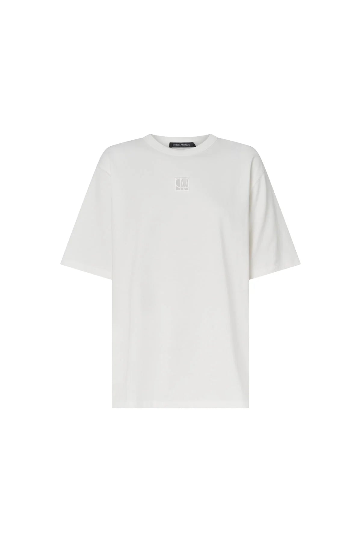 C&M Bloom Embroidered Tee Soft White