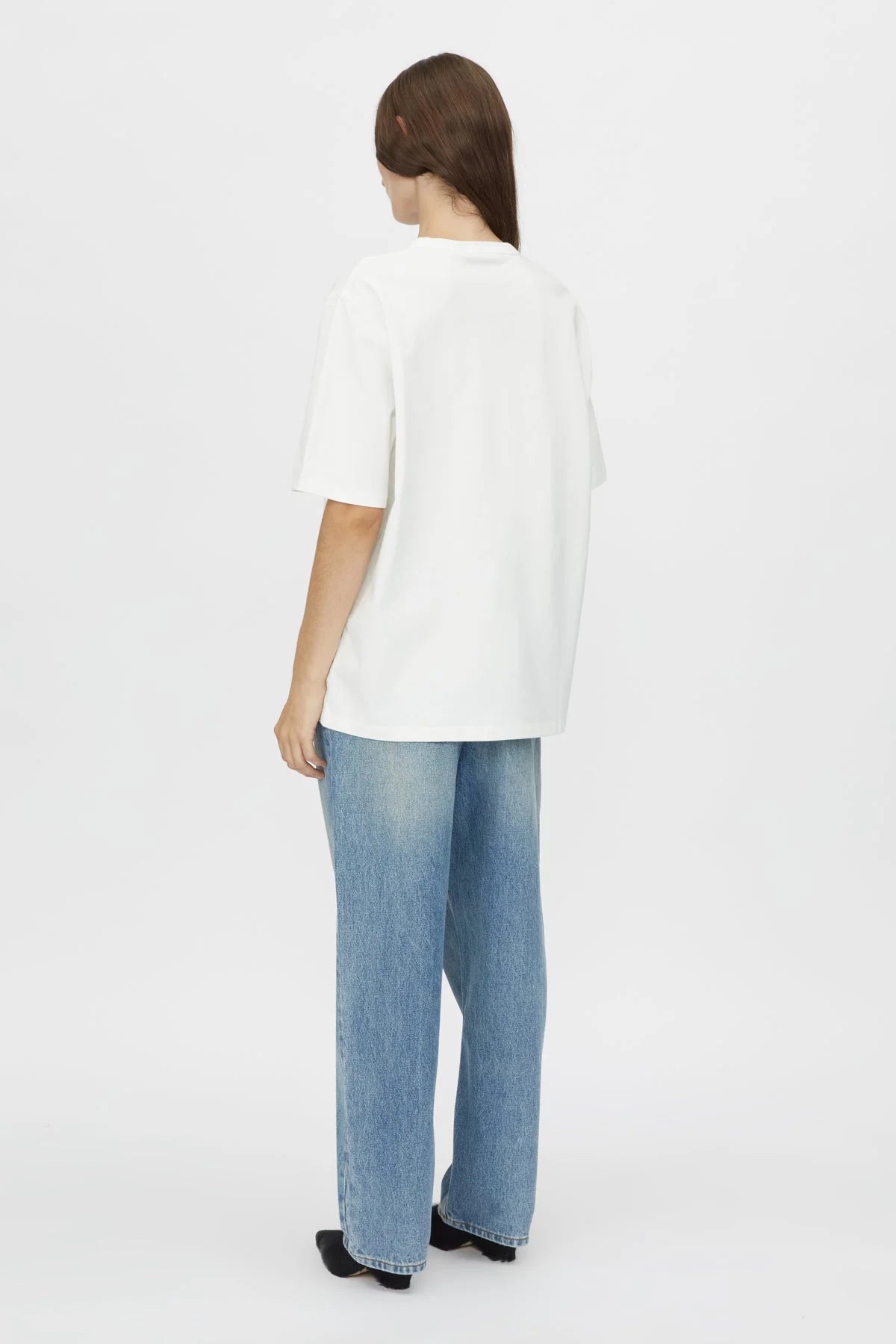 C&M Bloom Embroidered Tee Soft White