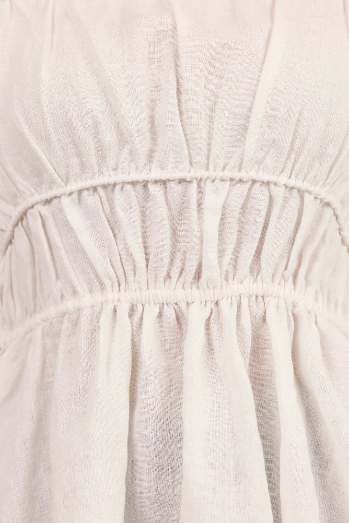 Stories be Told Context Ivory Linen Relaxed Sleeveless Top