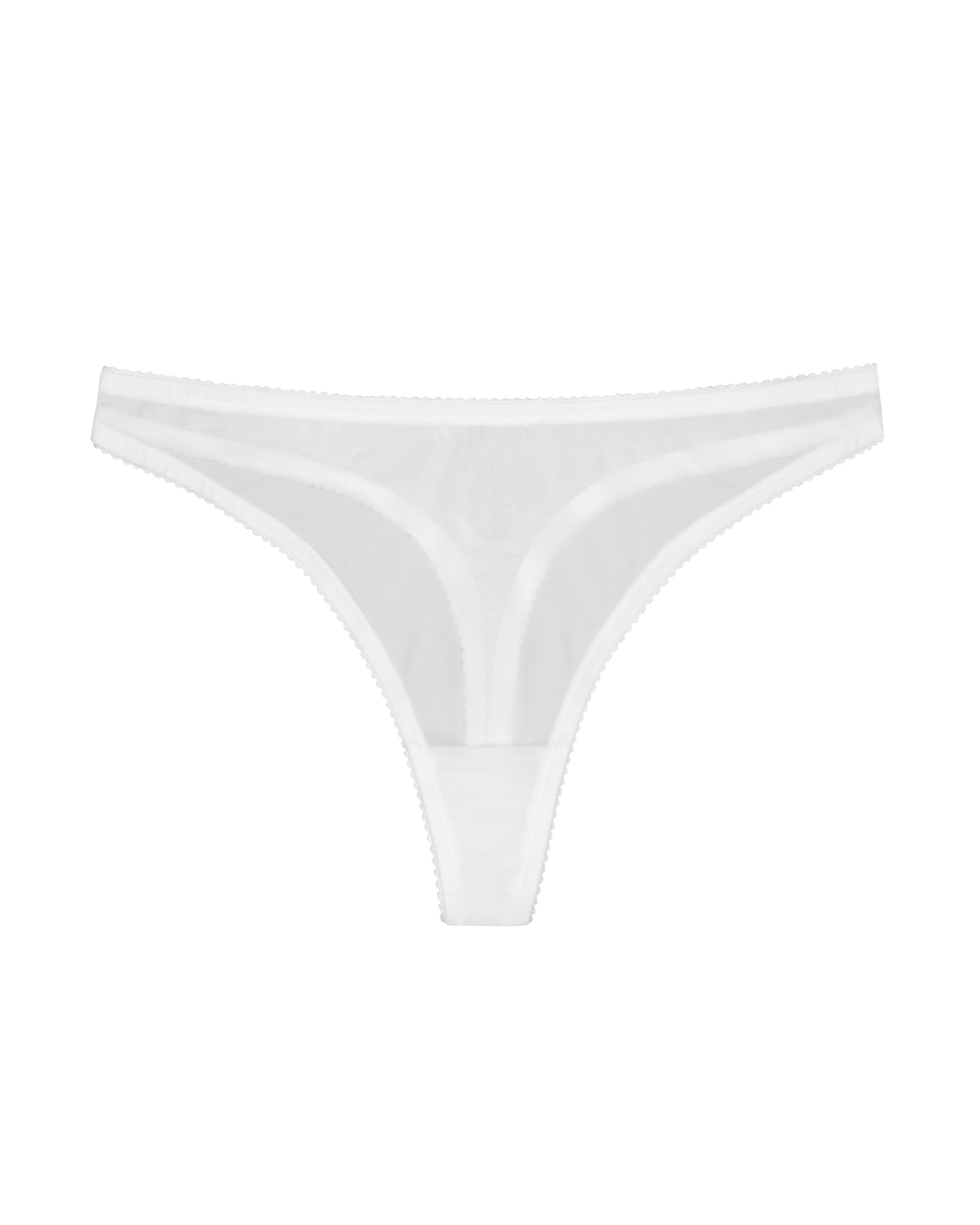 Dear Dylan Recycled Mesh Thong Ivory