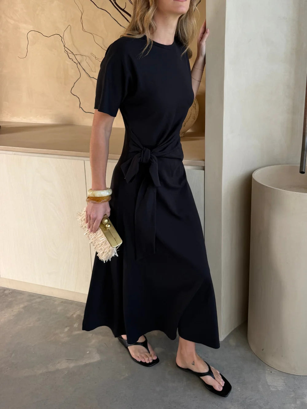 Kivari Erina Maxi Dress Black