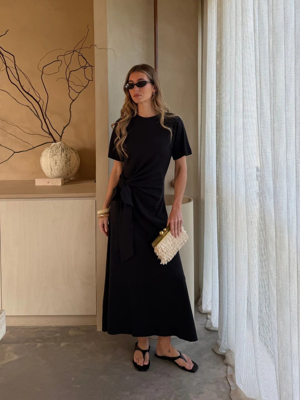 Kivari Erina Maxi Dress Black