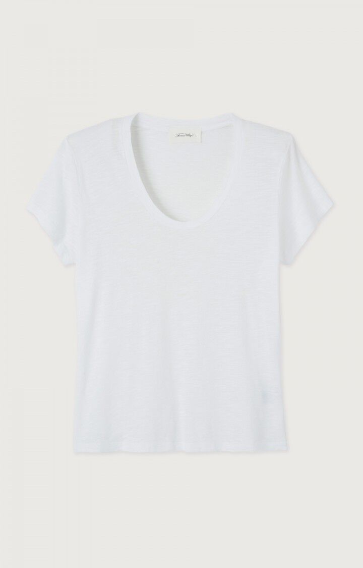 American Vintage Jacksonville Scoop Neck Tee White