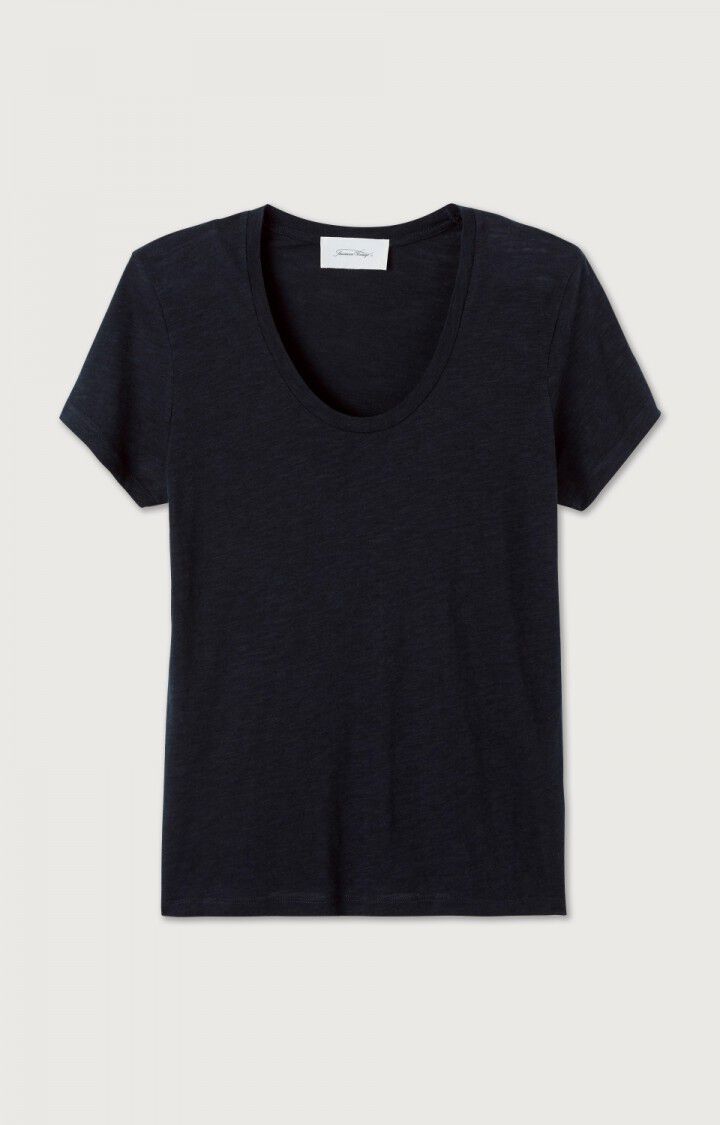 American Vintage Jacksonville Scoop Neck Tee Black