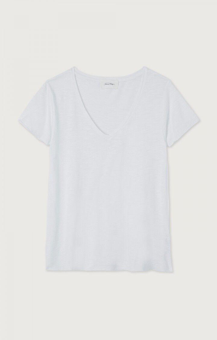 American Vintage Jacksonville V-neck Tee White
