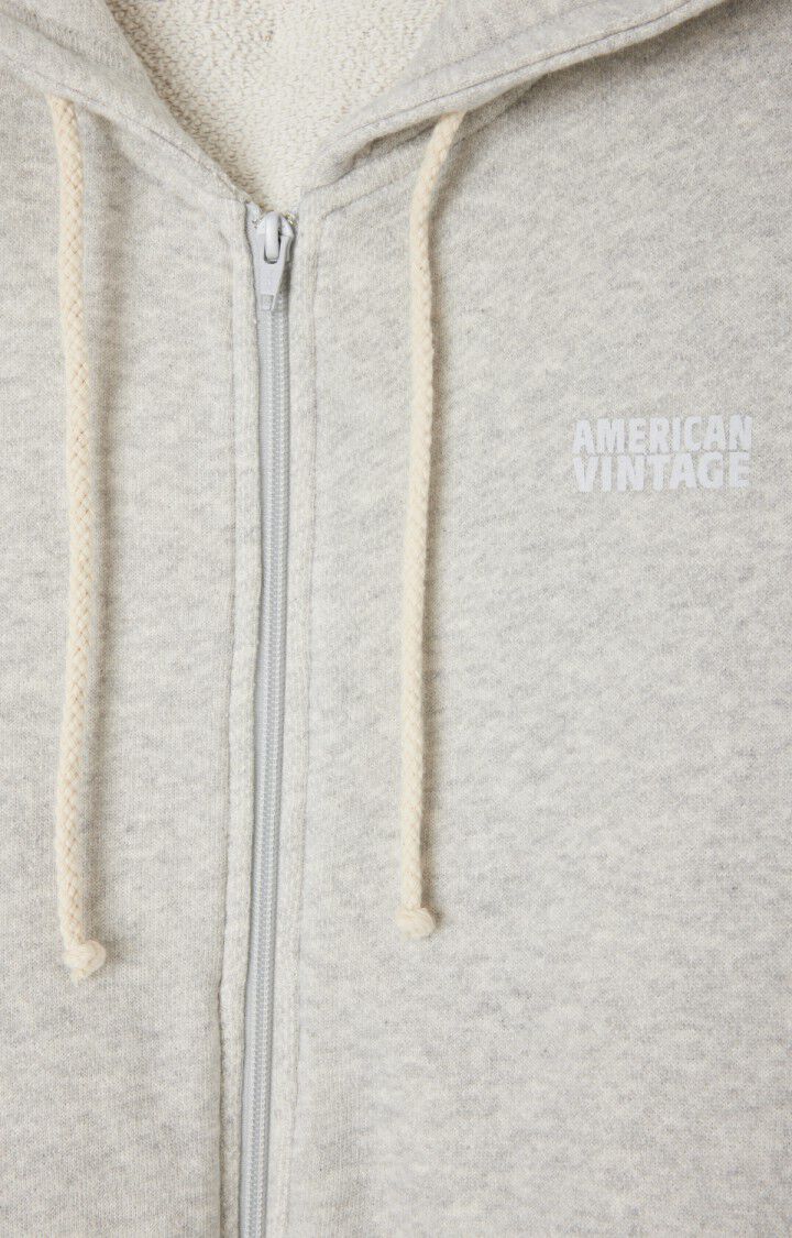 American Vintage Kodytown Zip-up Sweater Polar Melange