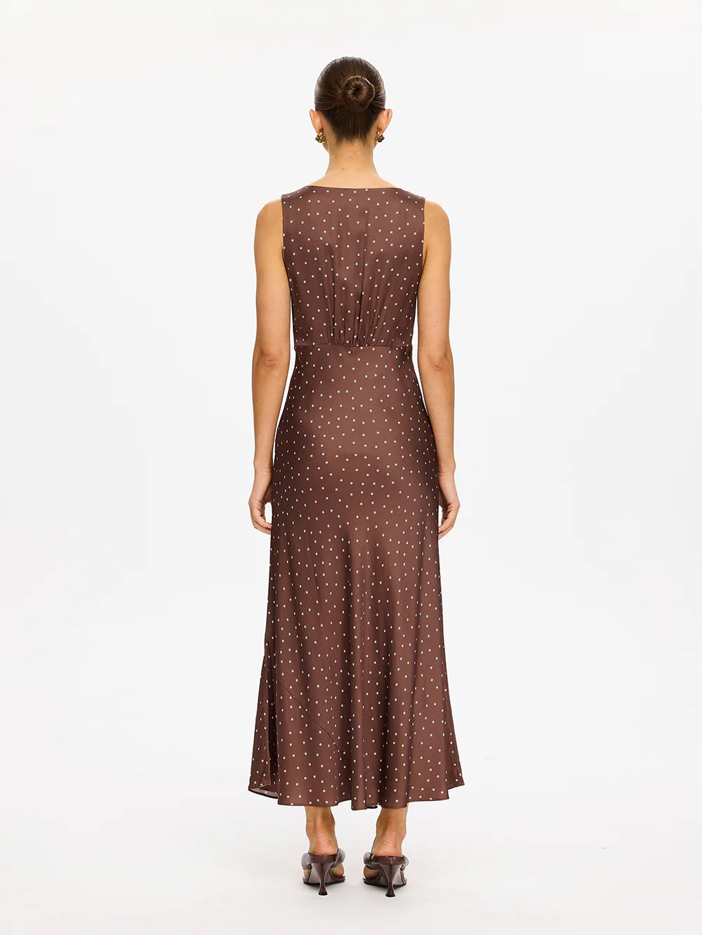 Kivari Edie Midi Dress Brown