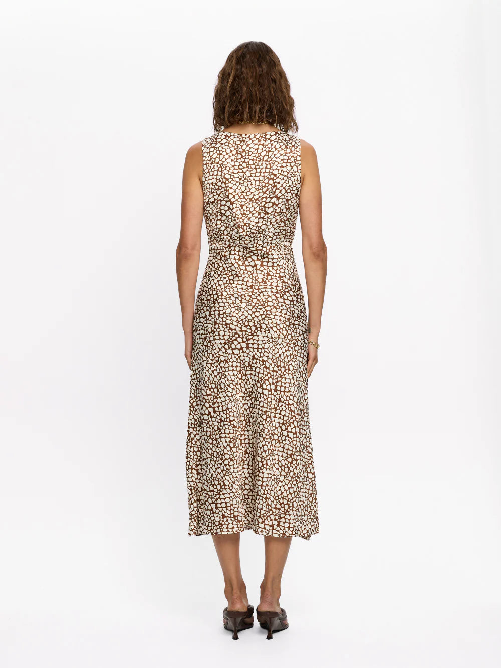 Kivari Solara Midi Dress Brown