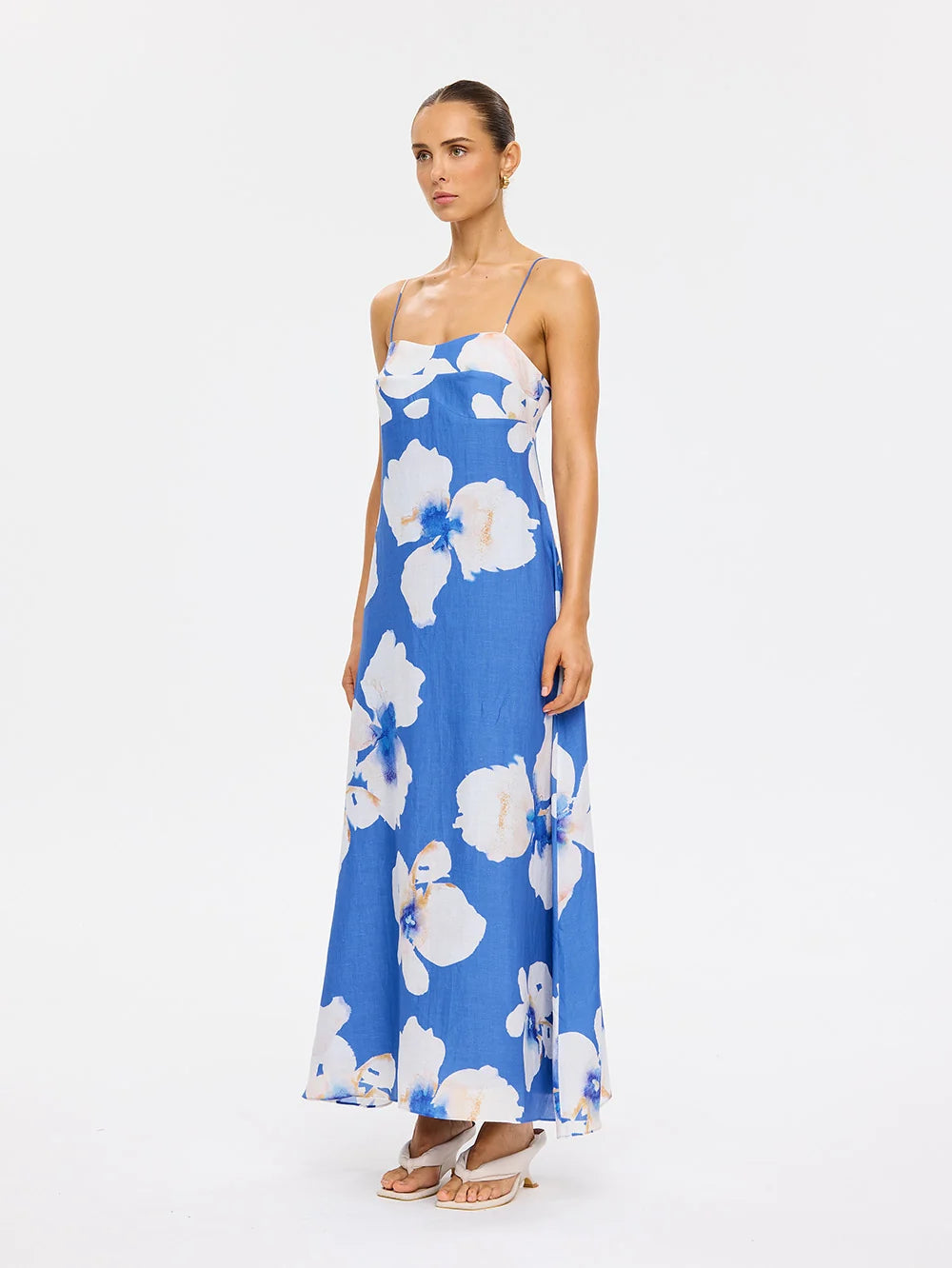 Kivari Rowena Strappy Maxi Dress Blue