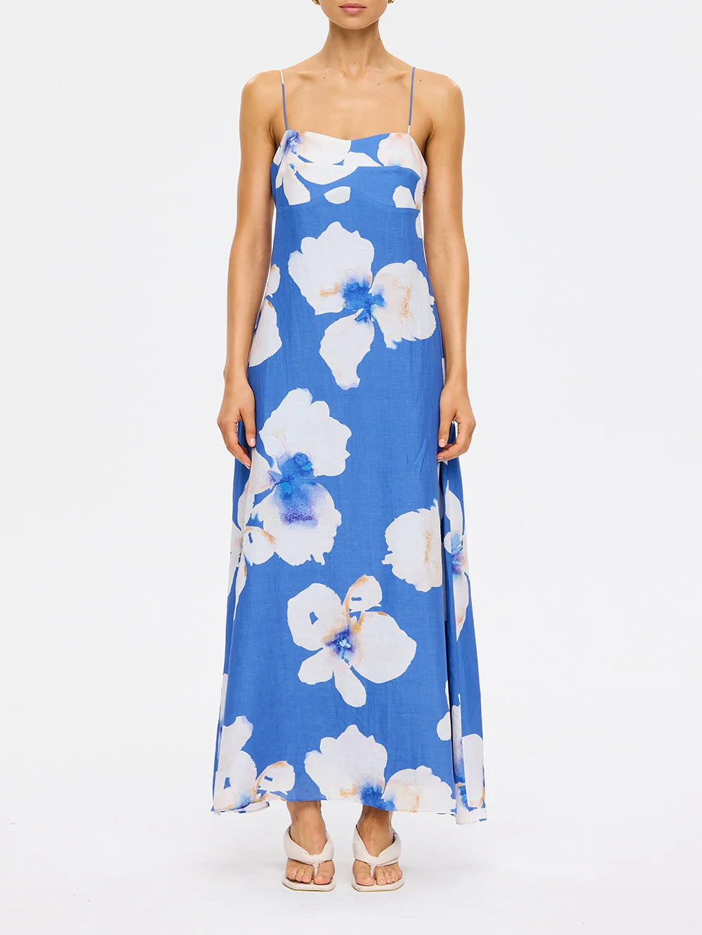 Kivari Rowena Strappy Maxi Dress Blue