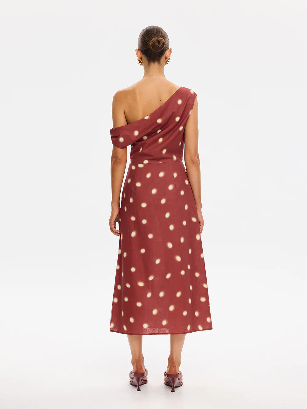 Kivari Saro Midi Dress Brick