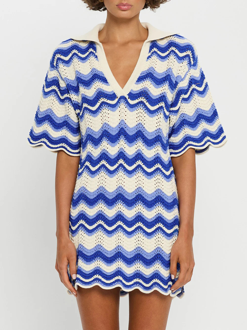 Kivari Leighton Mini Dress Blue Wave