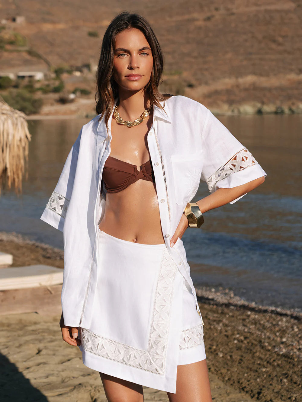 Kivari Marley Mini Skirt Ivory