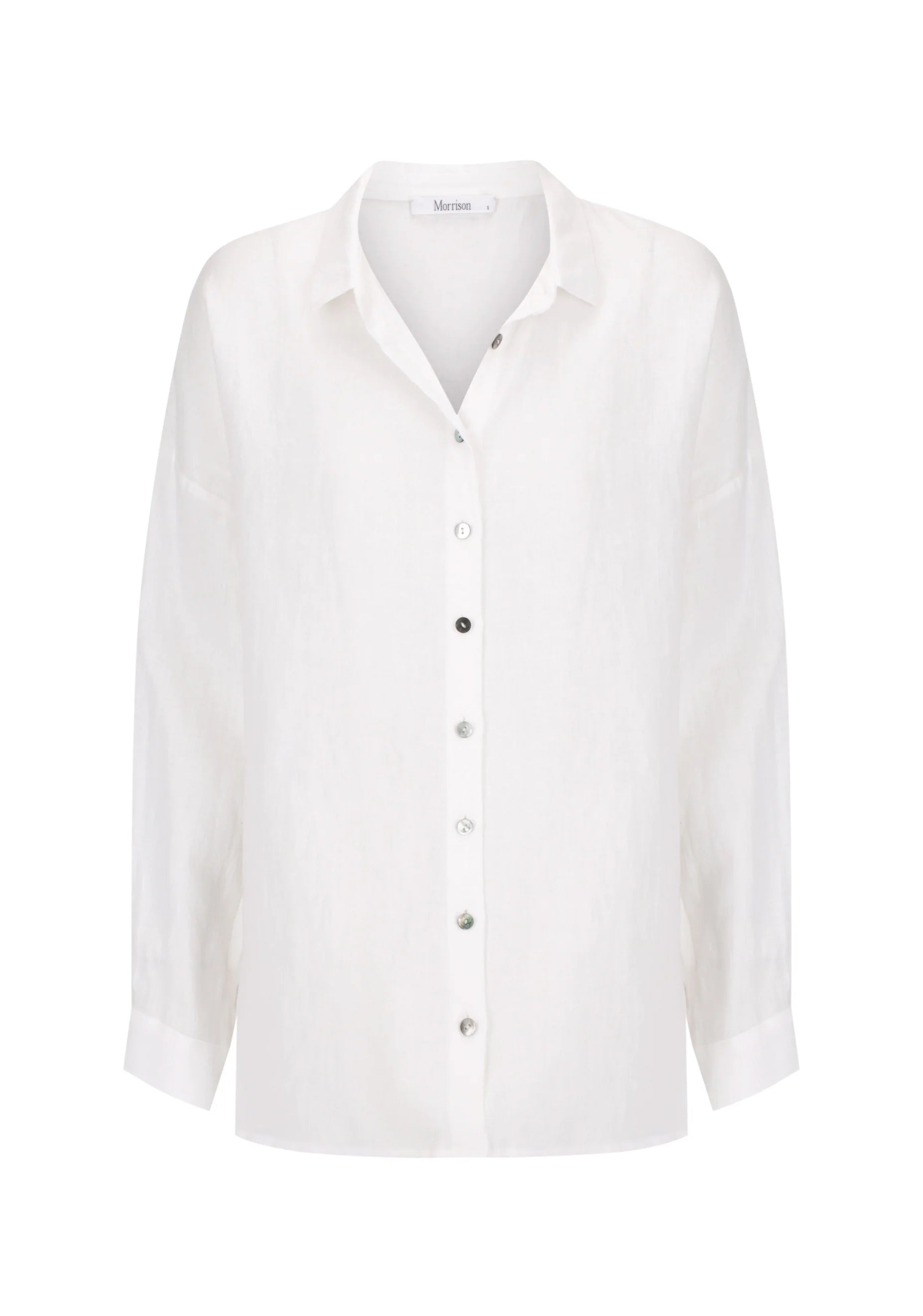 Morrison Jaxon Linen Shirt White