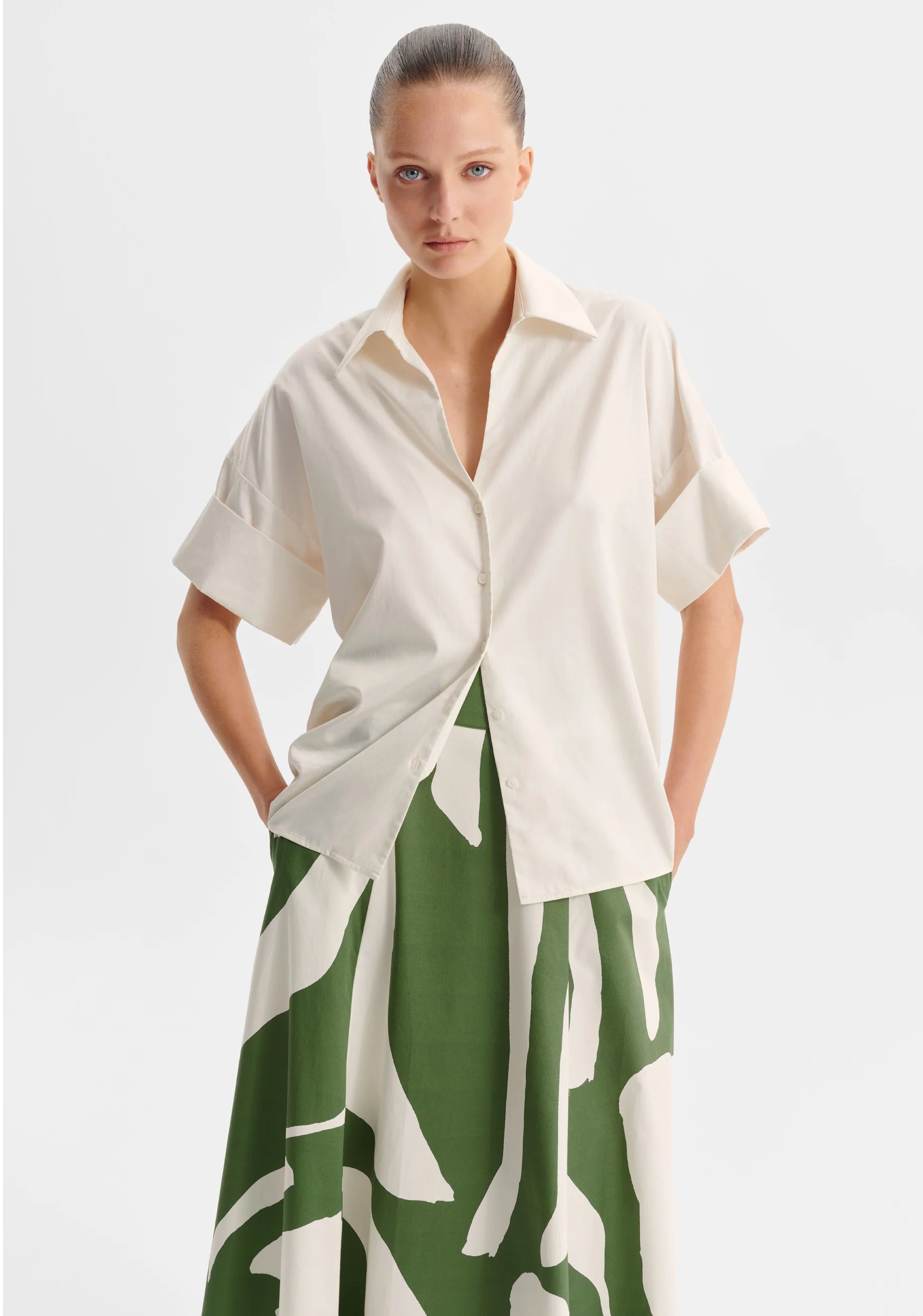 Morrison Zinnia Shirt Ecru