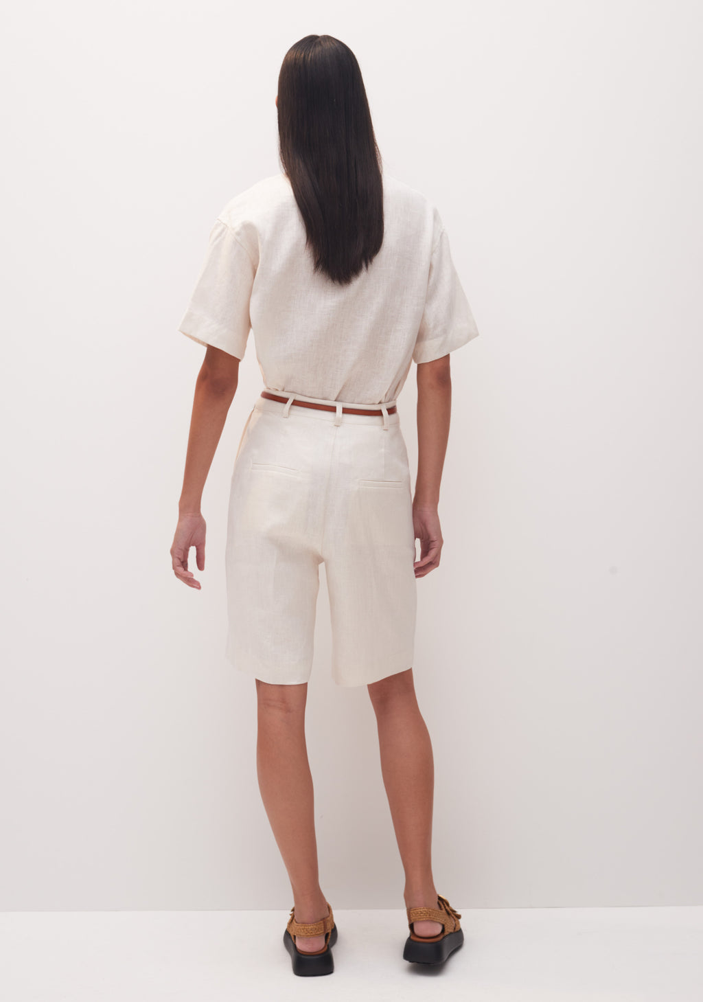 Morrison Annie Linen Shorts Ivory