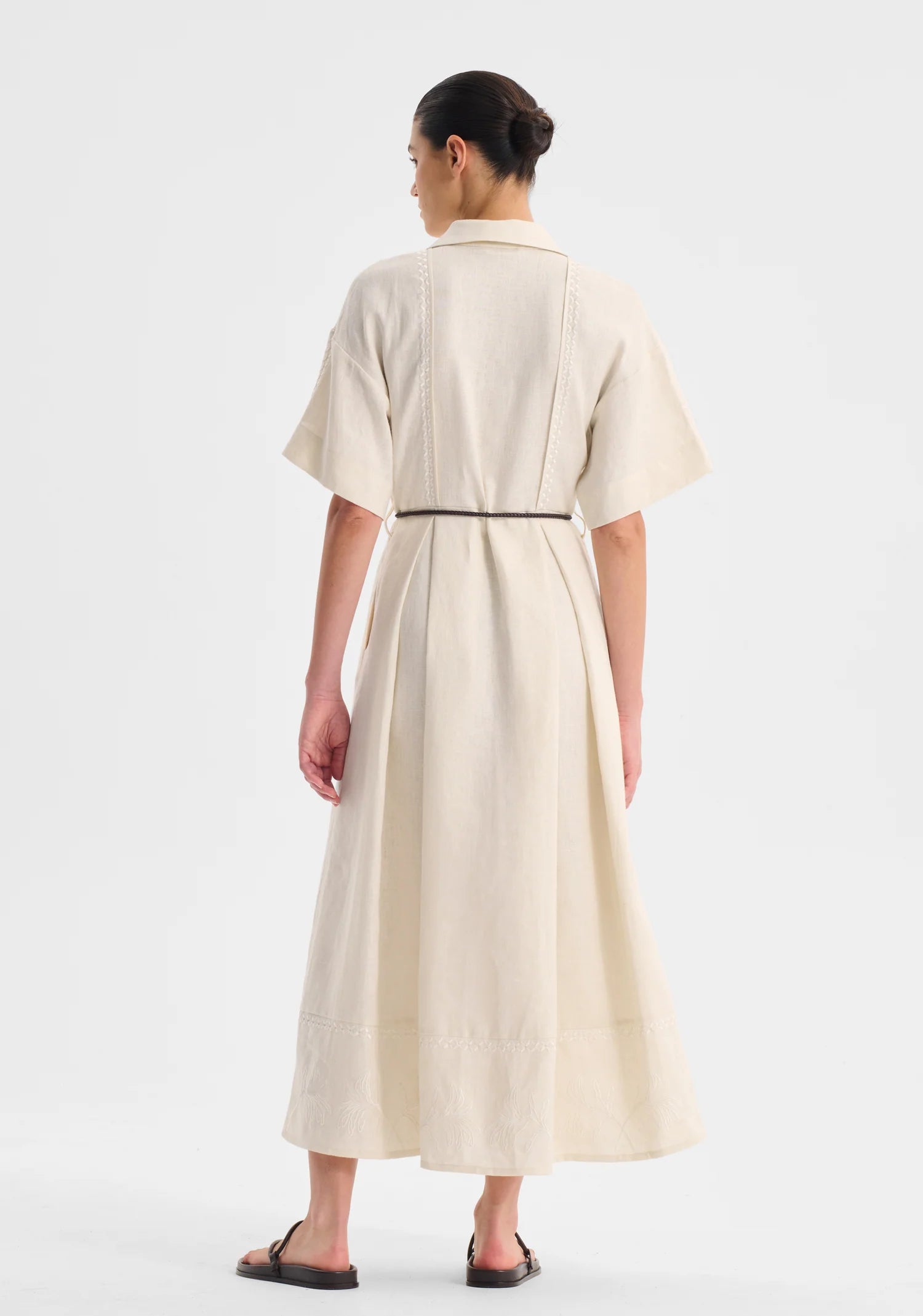 Morrison Maisey Linen Dress Ecru