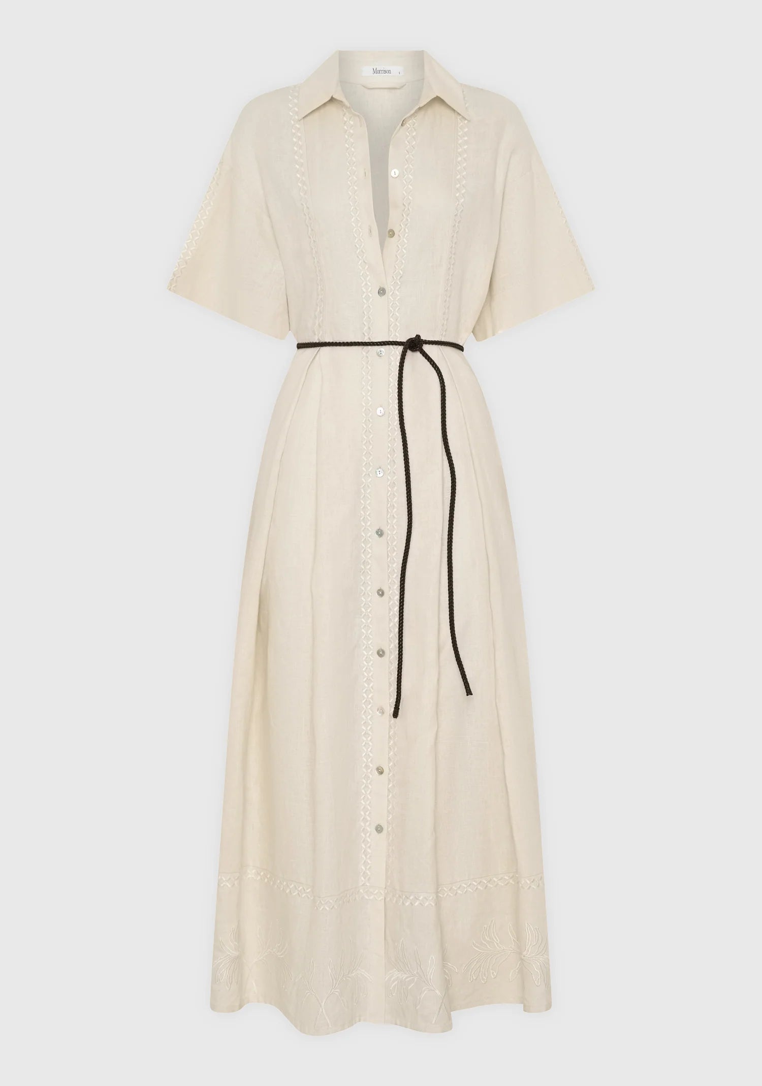 Morrison Maisey Linen Dress Ecru