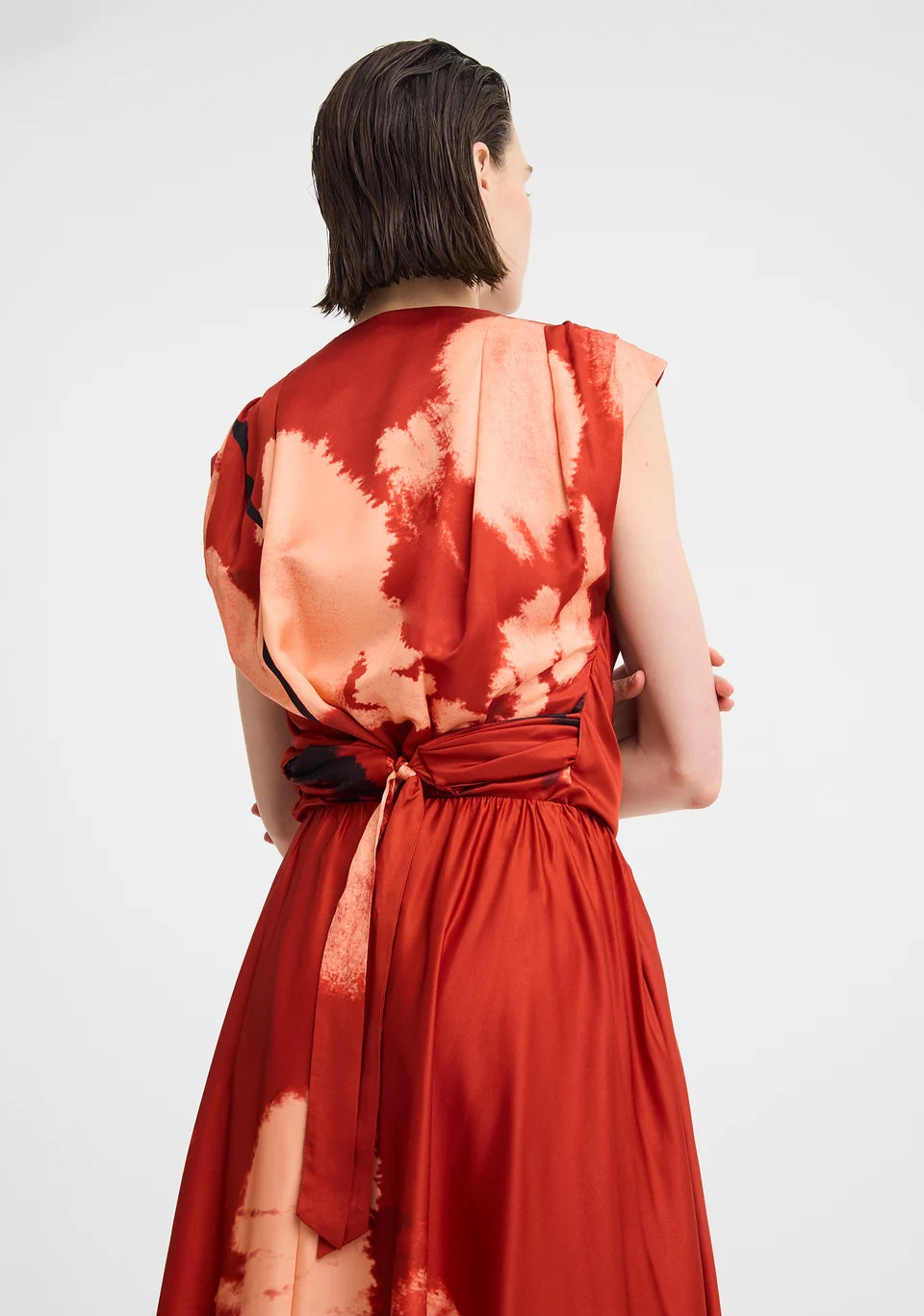 Morrison Astra Wrap Top Poppy Print