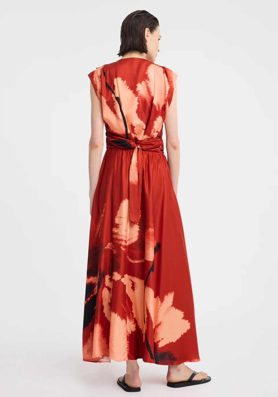 Morrison Astra Wrap Top Poppy Print