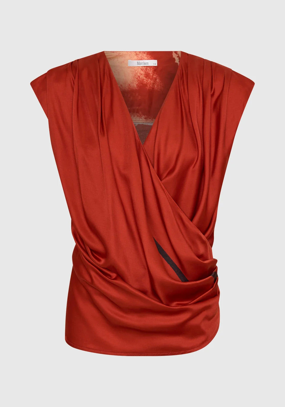 Morrison Astra Wrap Top Poppy Print