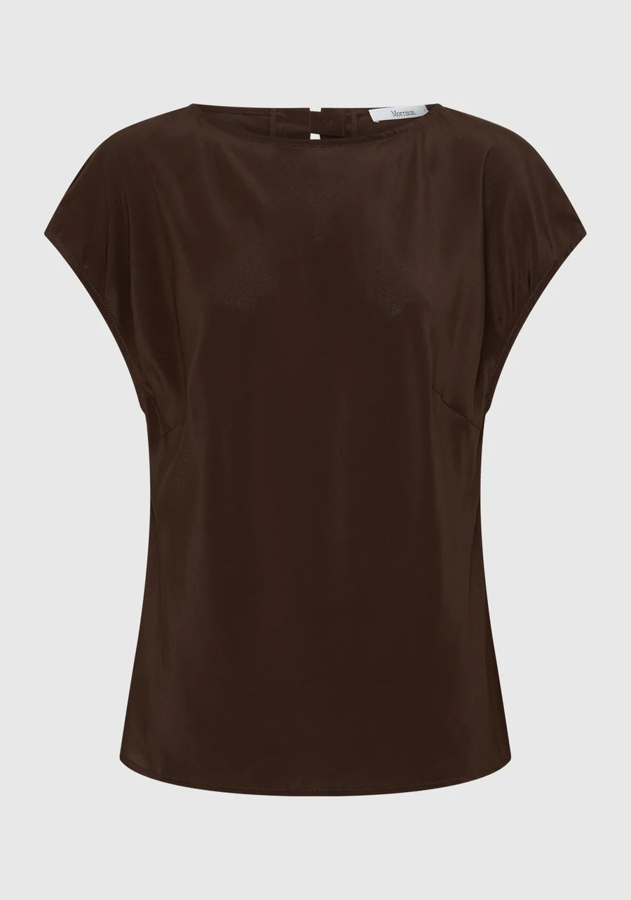 Morrison Aurora Silk Top Espresso