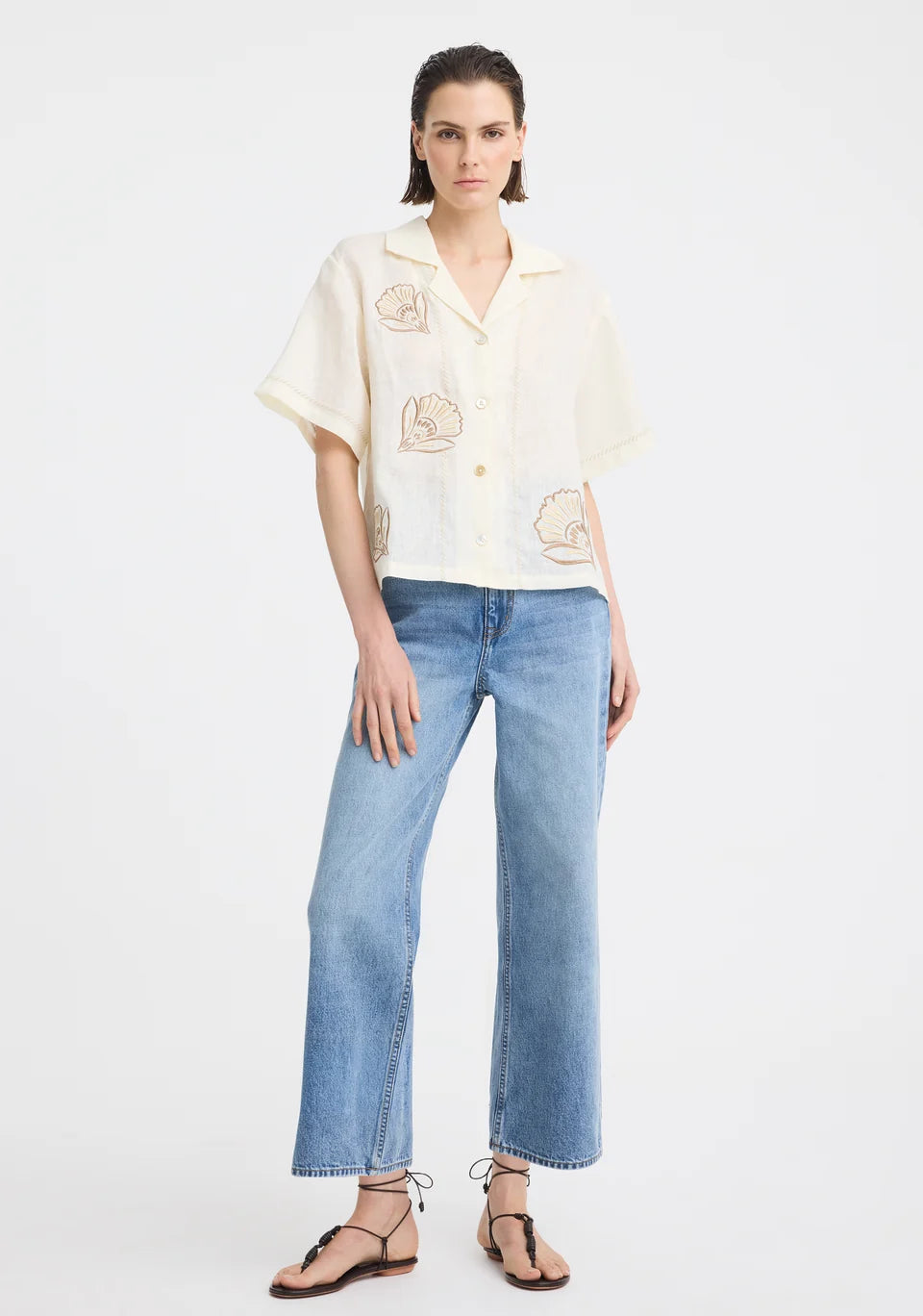 Morrison Penelope Linen Shirt Cream