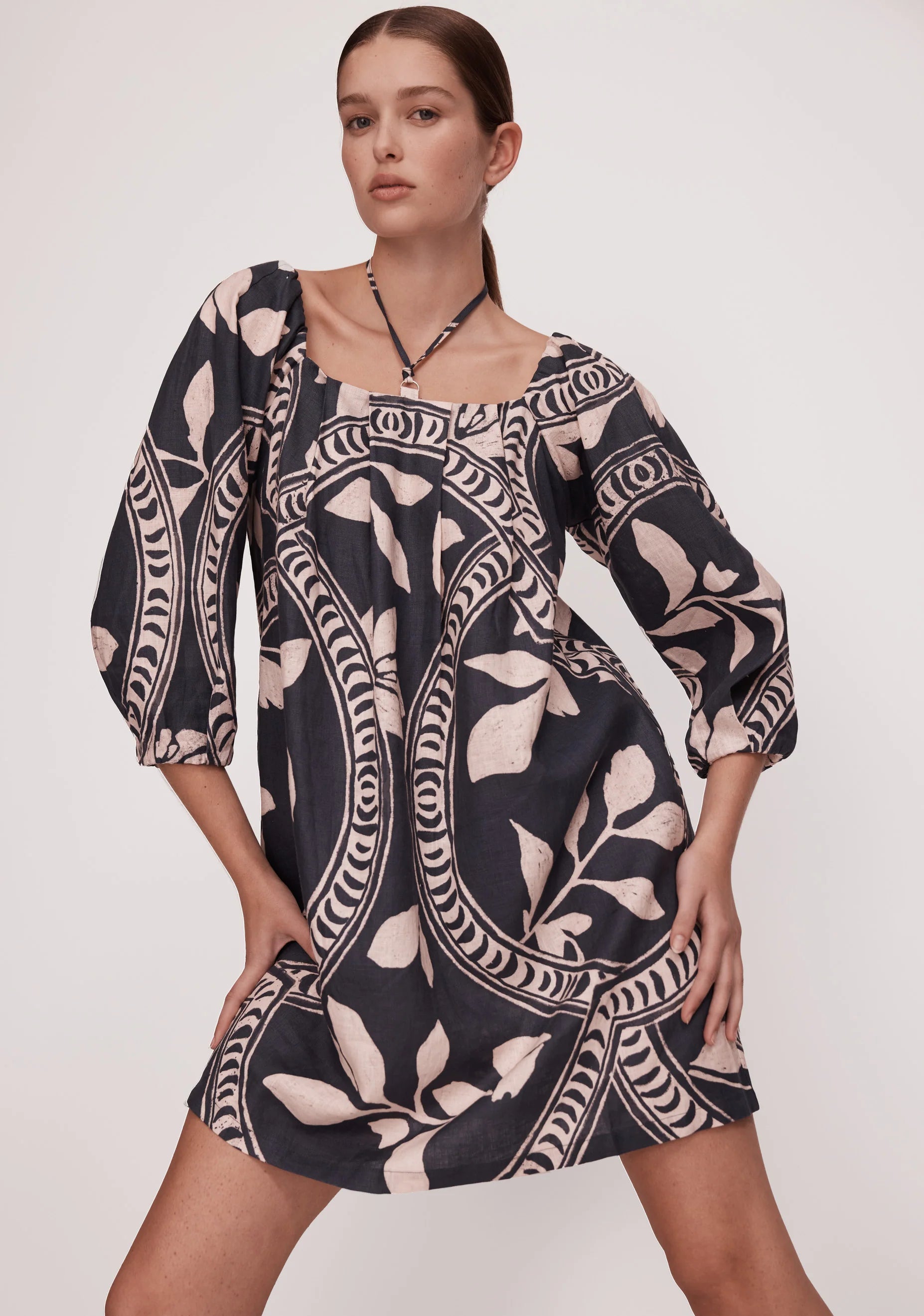 Morrison Samara Linen Dress Print