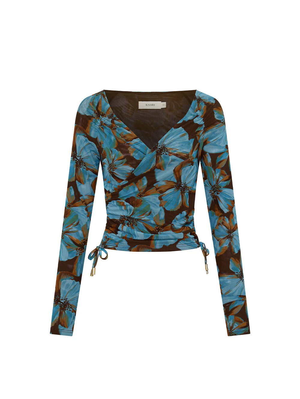 Kivari Nieve Mesh Top Blue