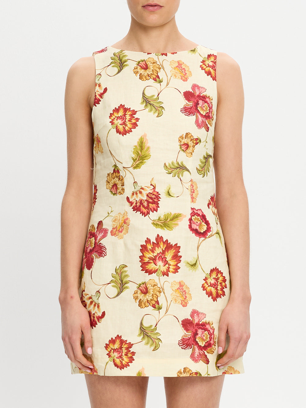Kivari Odessa Mini Dress Butter/Red