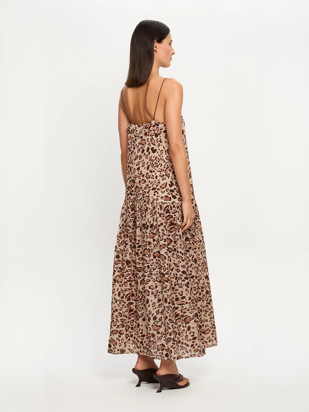 Kivari Paris Strappy Maxi Dress Brown