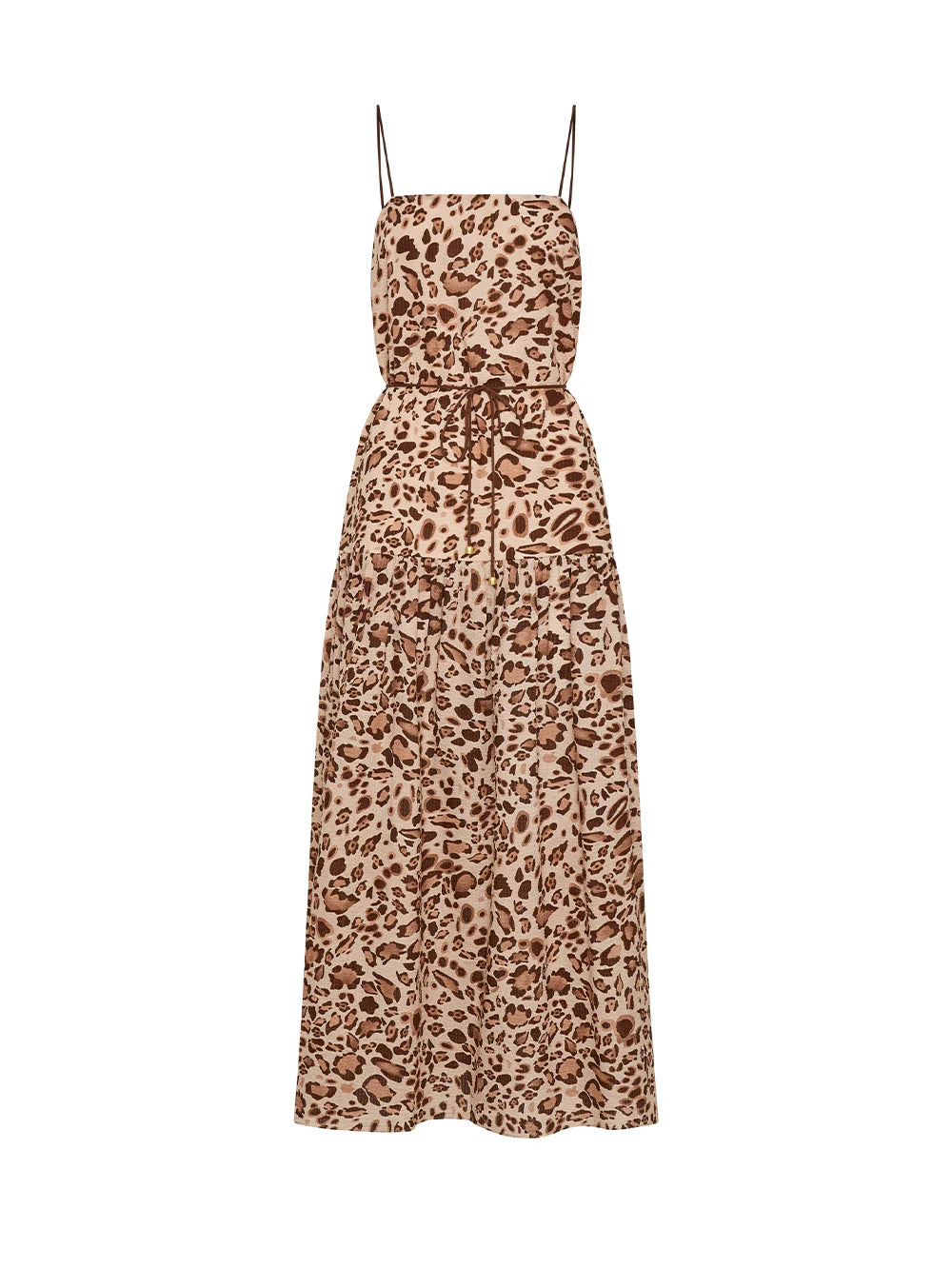 Kivari Paris Strappy Maxi Dress Brown