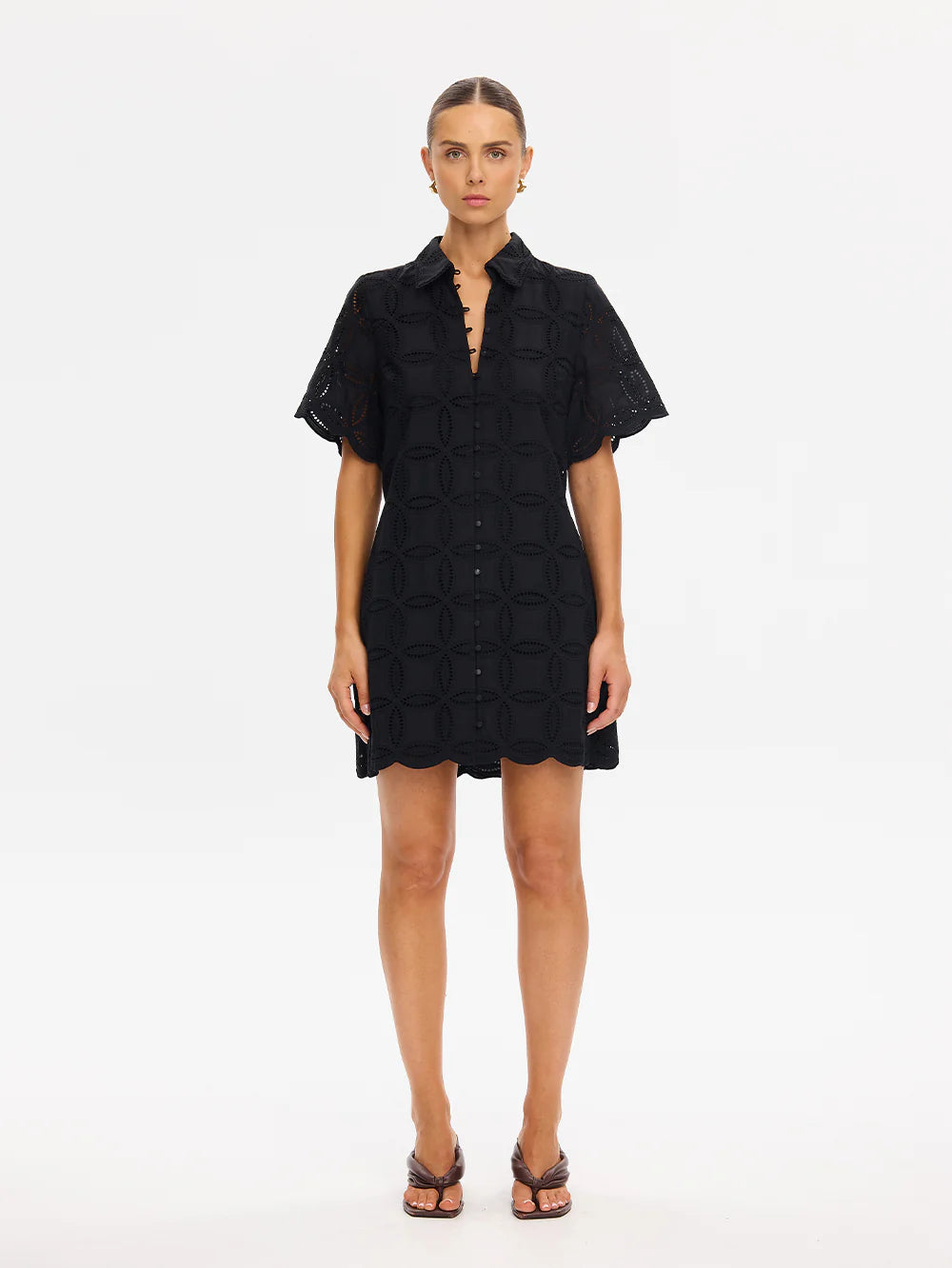 Kivari Rio Mini Shirt Dress Black | Two Boutique Kivari Rio Mini Shirt Dress Black | Two Boutique