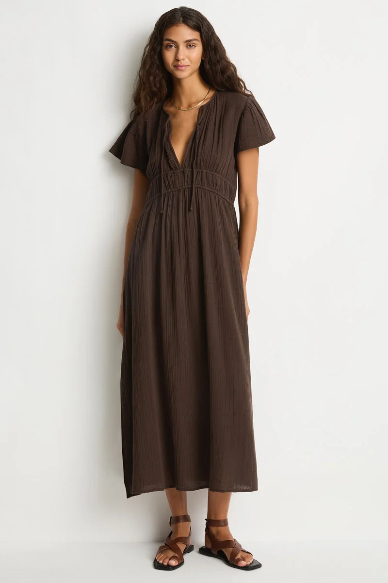 Sea Level Sunset Maxi Daydress Espresso